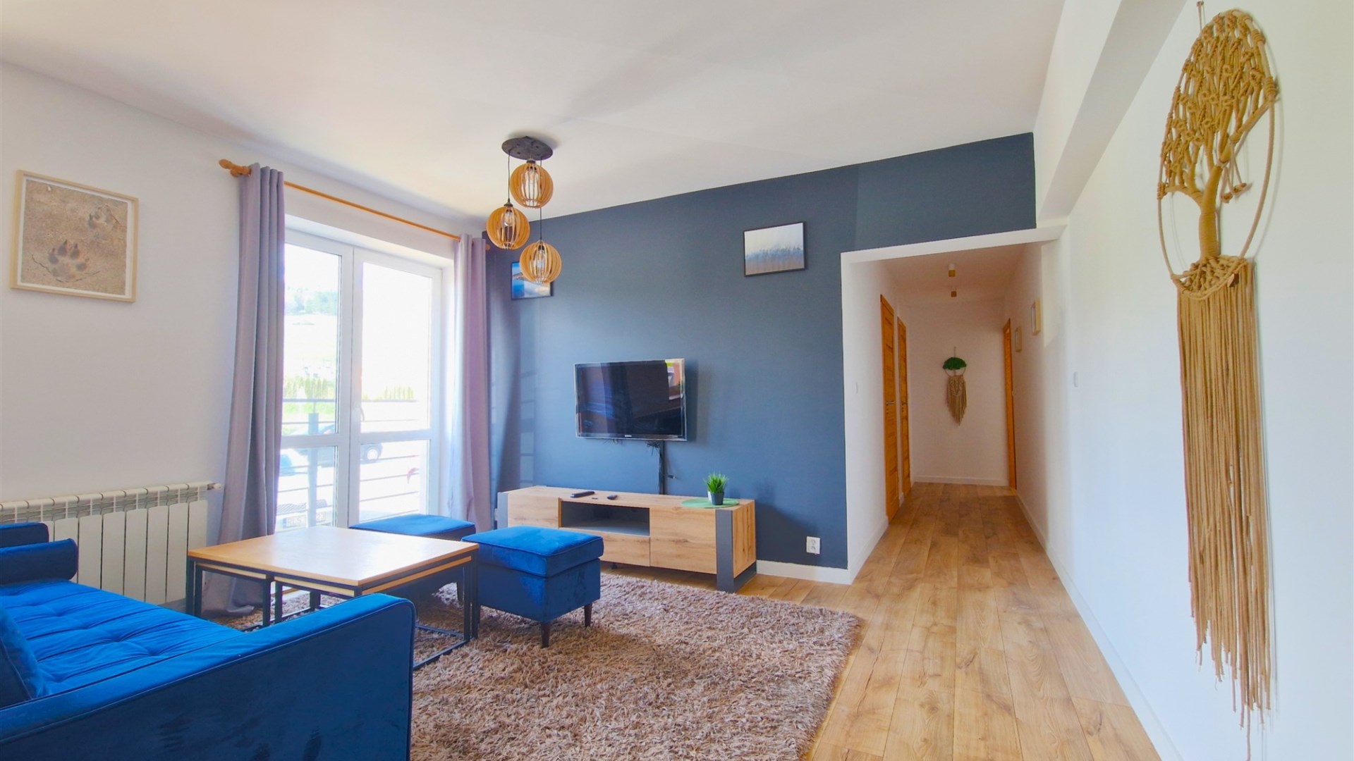 Mieszkanie 52,45 m2, parter.  Hoczew, k. Leska