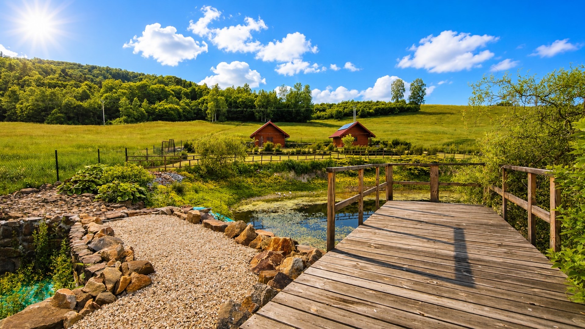 Agroturystyka-dom,dwa domki, 2ha ziemi - Wańkowa 